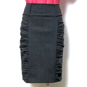 Valia Stretch Rushed Sides Skirt Sz. 7